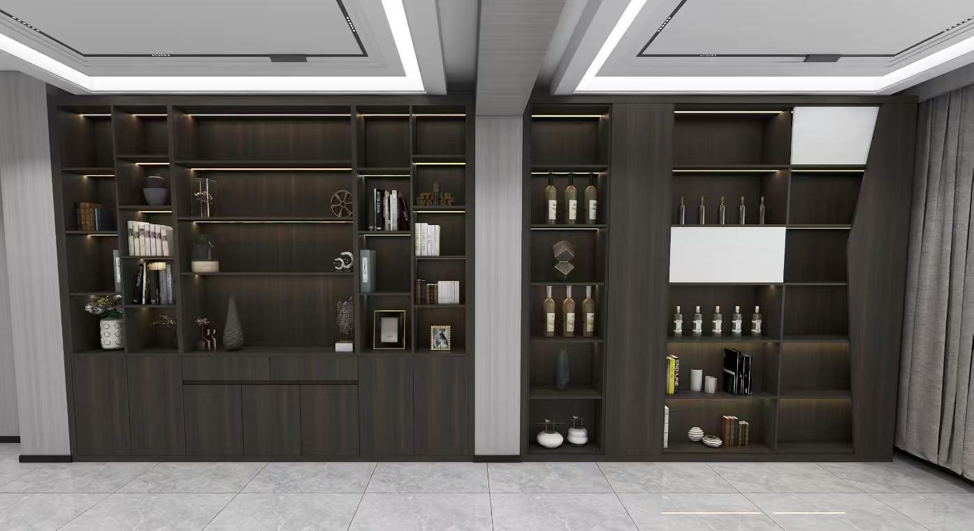 皇金树板材家具落地效果